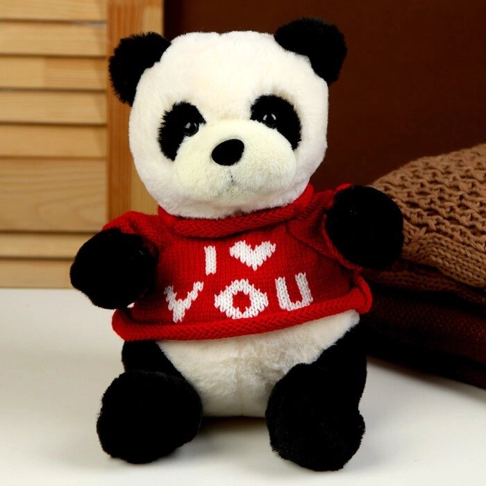 Мягкая игрушка «Панда» в кофте, 25 см от компании Интернет - магазин Flap - фото 1