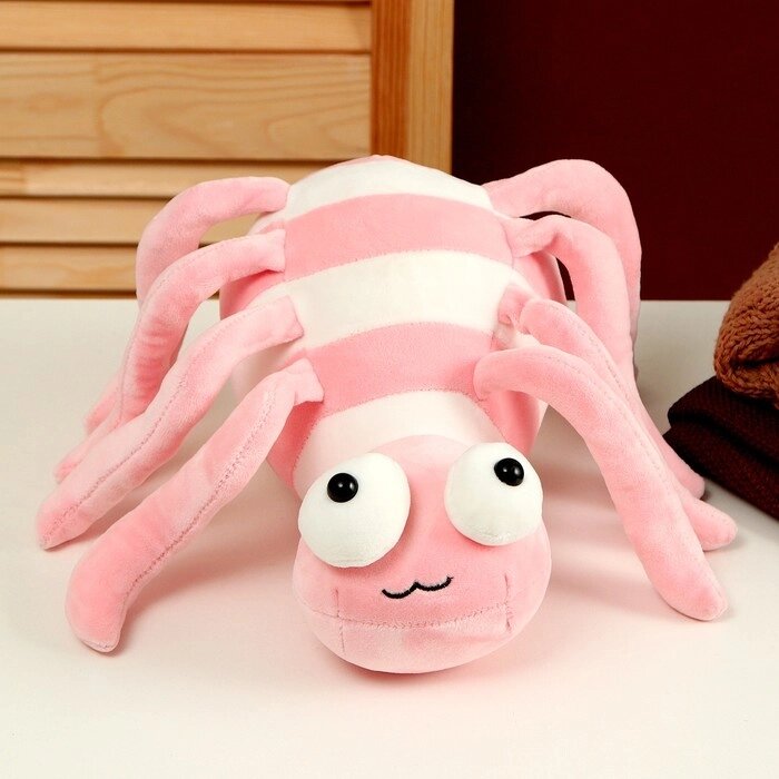 Мягкая игрушка «Паук», 27 см, цвет розовый от компании Интернет - магазин Flap - фото 1