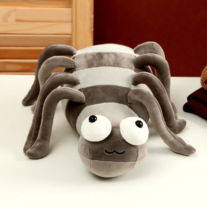 Мягкая игрушка «Паук», 27 см, цвет серый от компании Интернет - магазин Flap - фото 1