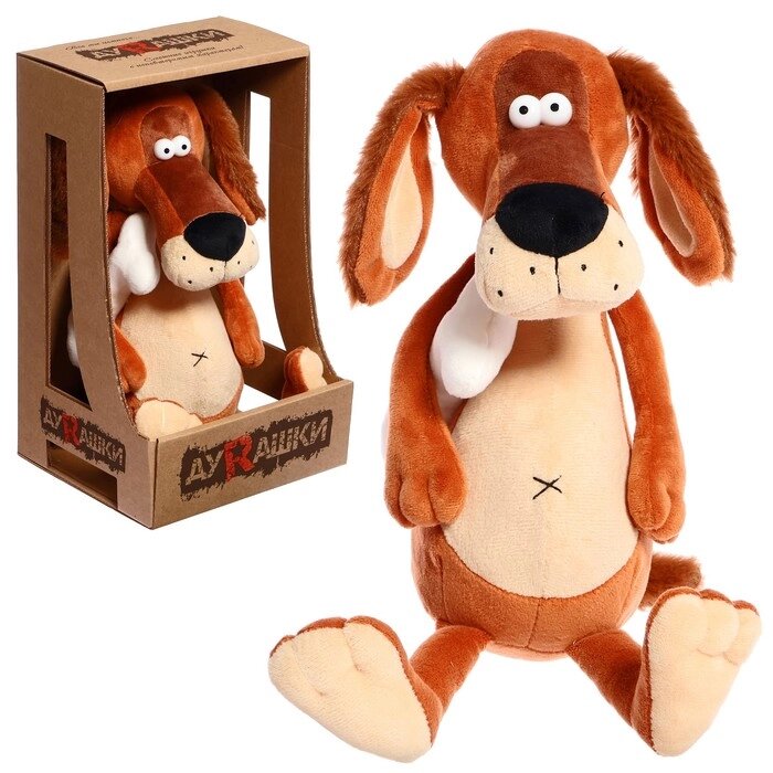 Мягкая игрушка «Пес & Kostochka», 25 см от компании Интернет - магазин Flap - фото 1