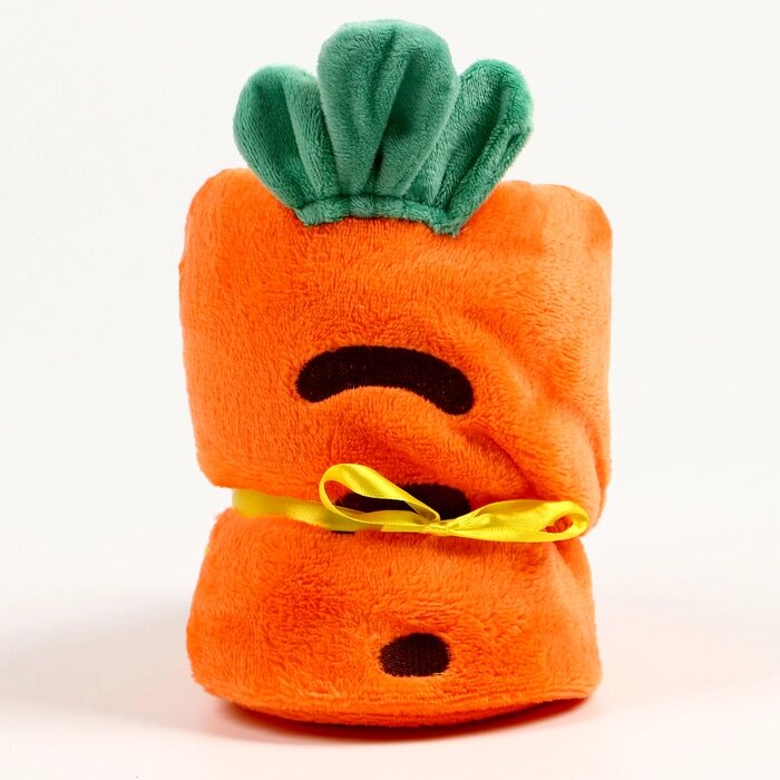 Мягкая игрушка-плед «Морковка», 20 см, цвет оранжевый от компании Интернет - магазин Flap - фото 1