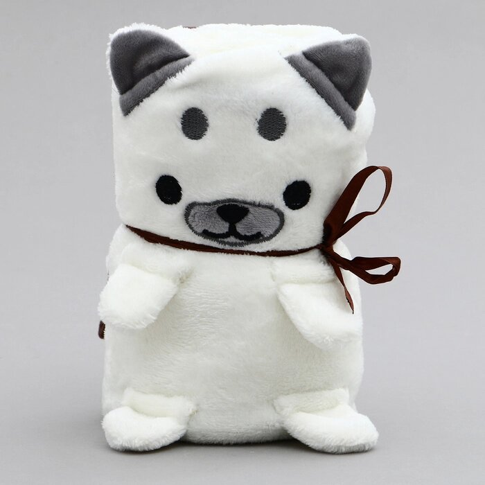 Мягкая игрушка-плед «Собака», 20 см, цвет белый от компании Интернет - магазин Flap - фото 1