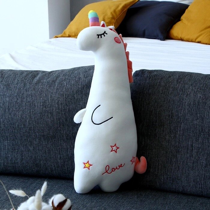 Мягкая игрушка-подушка «Единорожка», 60 см, цвет белый от компании Интернет - магазин Flap - фото 1