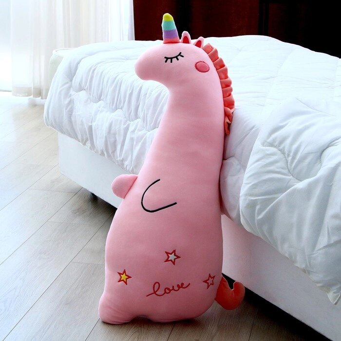 Мягкая игрушка-подушка «Единорожка», 80 см, цвет розовый от компании Интернет - магазин Flap - фото 1