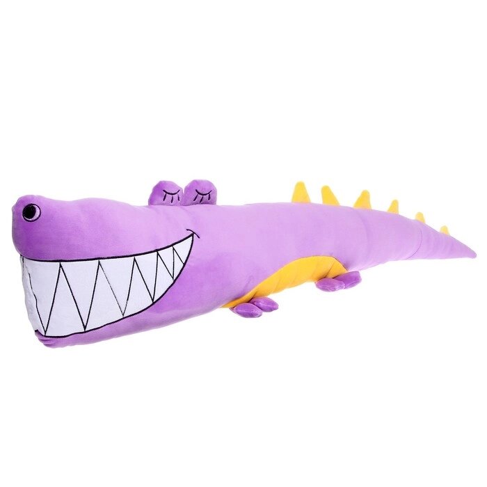 Мягкая игрушка-подушка «Крокодил», 90 см, цвет фиолетовый от компании Интернет - магазин Flap - фото 1