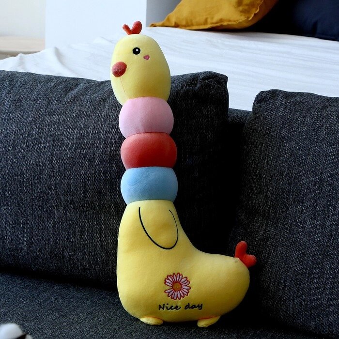Мягкая игрушка-подушка «Курочка», 60 см, цвет жёлтый от компании Интернет - магазин Flap - фото 1
