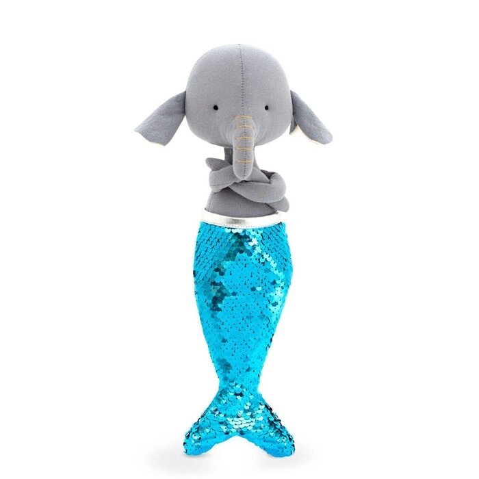 Мягкая игрушка «Слонёнок Элис Русалка», 30 см от компании Интернет - магазин Flap - фото 1