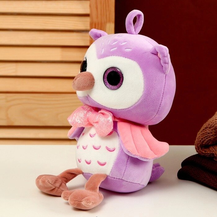 Мягкая игрушка «Совёнок», 23 см, цвет фиолетовый от компании Интернет - магазин Flap - фото 1