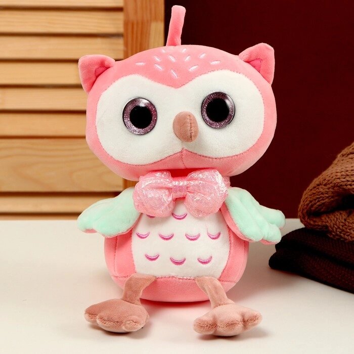 Мягкая игрушка «Совёнок», 23 см, цвет розовый от компании Интернет - магазин Flap - фото 1