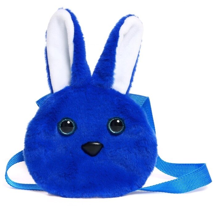 Мягкая игрушка-сумка «Зайчик», цвет синий от компании Интернет - магазин Flap - фото 1
