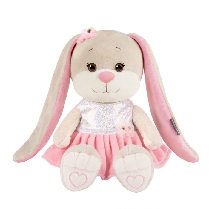 Мягкая игрушка «Зайка Лин в серебристо-розовом платье», 20 см от компании Интернет - магазин Flap - фото 1