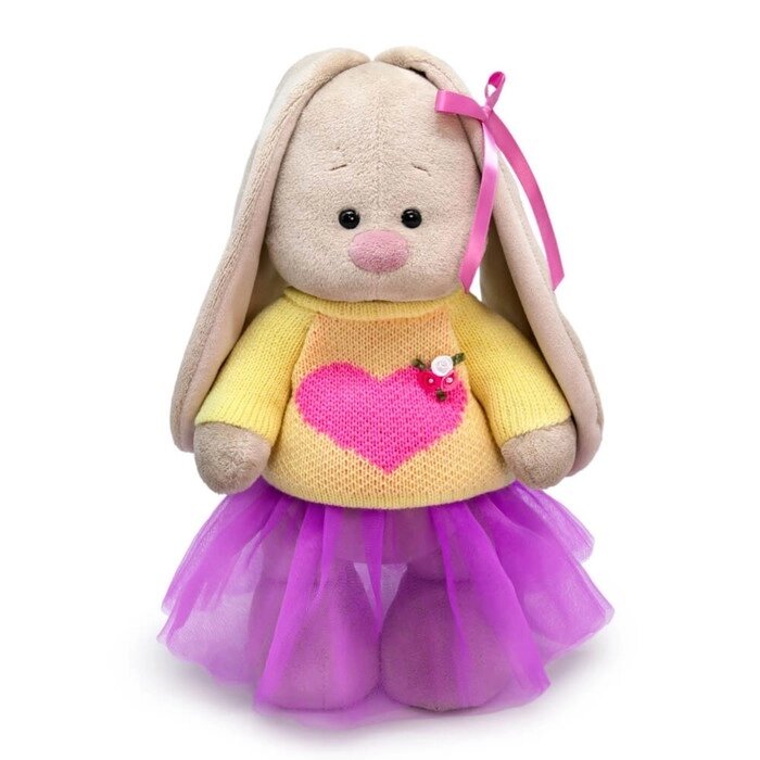 Мягкая игрушка «Зайка Ми в свитере с сердцем», 32 см от компании Интернет - магазин Flap - фото 1