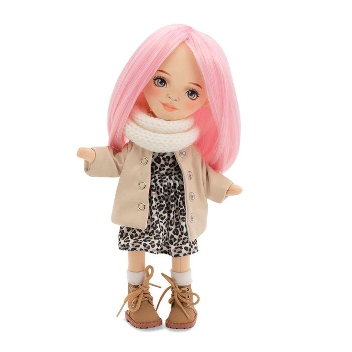 Мягкая кукла Billie «В кожаном пуховике», 32 см от компании Интернет - магазин Flap - фото 1