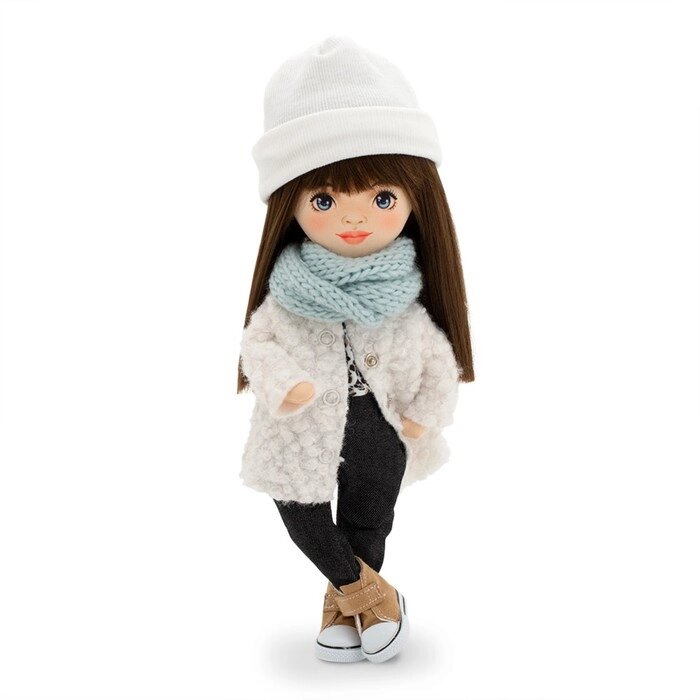 Мягкая кукла Sophie «В белой шубке», 32 см от компании Интернет - магазин Flap - фото 1