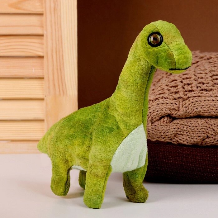 Мягкая музыкальная игрушка «Динозаврик», 20 см, цвет зелёный от компании Интернет - магазин Flap - фото 1