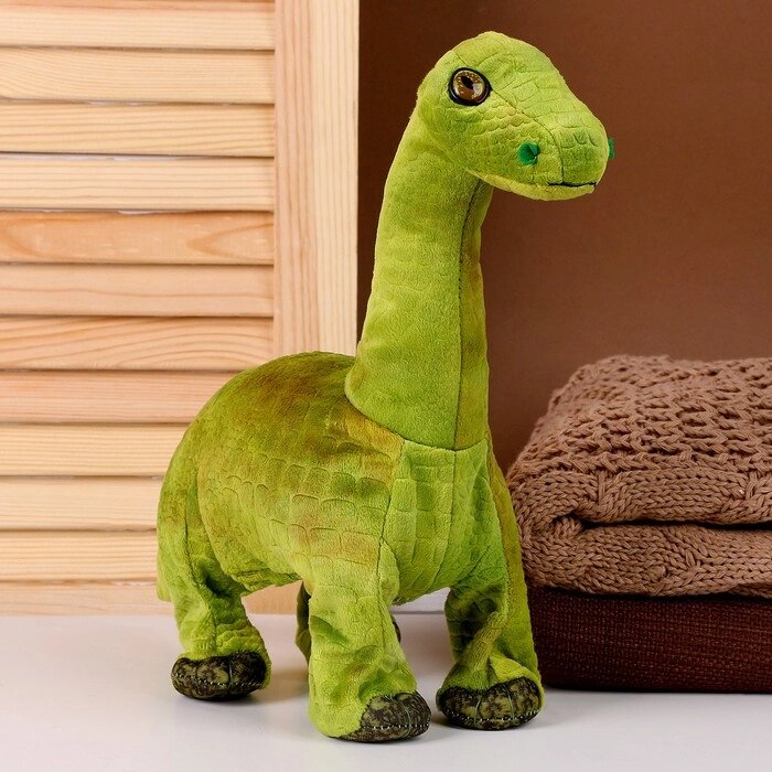 Мягкая музыкальная игрушка «Динозаврик», 31 см, цвет зелёный от компании Интернет - магазин Flap - фото 1