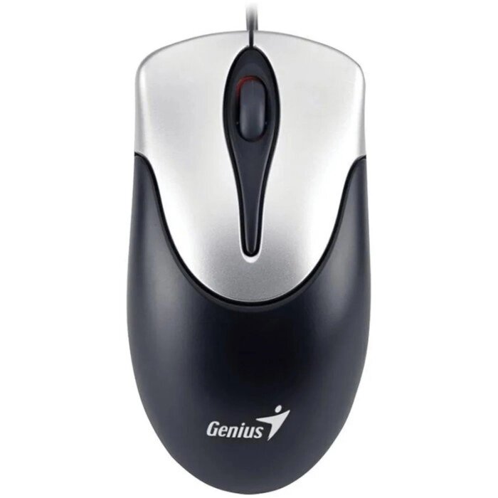 Мышь Genius Mouse Netscroll 100 V2, проводная, оптическая, 1000 dpi, USB, чёрная от компании Интернет - магазин Flap - фото 1