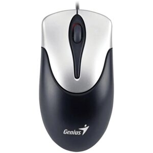 Мышь Genius Mouse Netscroll 100 V2, проводная, оптическая, 1000 dpi, USB, чёрная