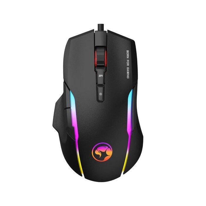 Мышь Marvo G945, игровая, проводная, оптическая, RGB, 10000 dpi, USB, 1.8 м, чёрная от компании Интернет - магазин Flap - фото 1