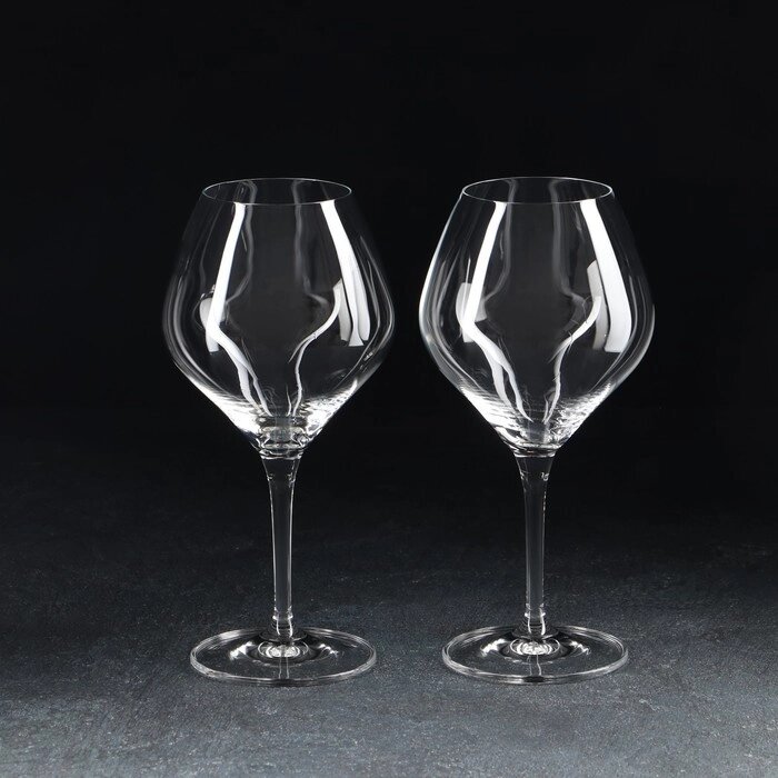 Набор бокалов для вина «Аморосо», 2 шт, 350 мл, хрустальное стекло от компании Интернет - магазин Flap - фото 1