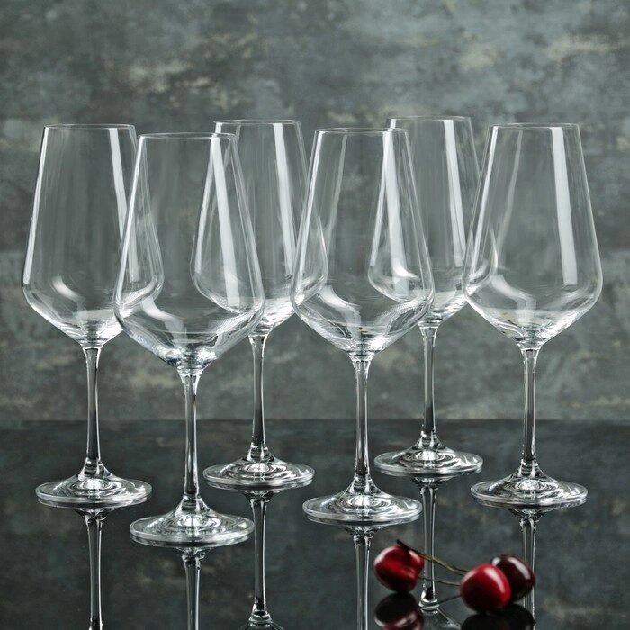 Набор бокалов для вина «Сандра», 550 мл, 6 шт от компании Интернет - магазин Flap - фото 1