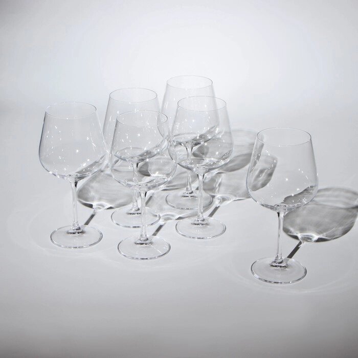 Набор бокалов для вина Strix, стеклянный, 600 мл, 6 шт от компании Интернет - магазин Flap - фото 1
