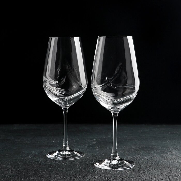 Набор бокалов для вина «Турбуленция», 550 мл, 2 шт от компании Интернет - магазин Flap - фото 1