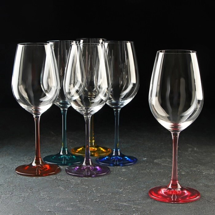 Набор бокалов для вина «Виола», 350 мл, 6 шт от компании Интернет - магазин Flap - фото 1