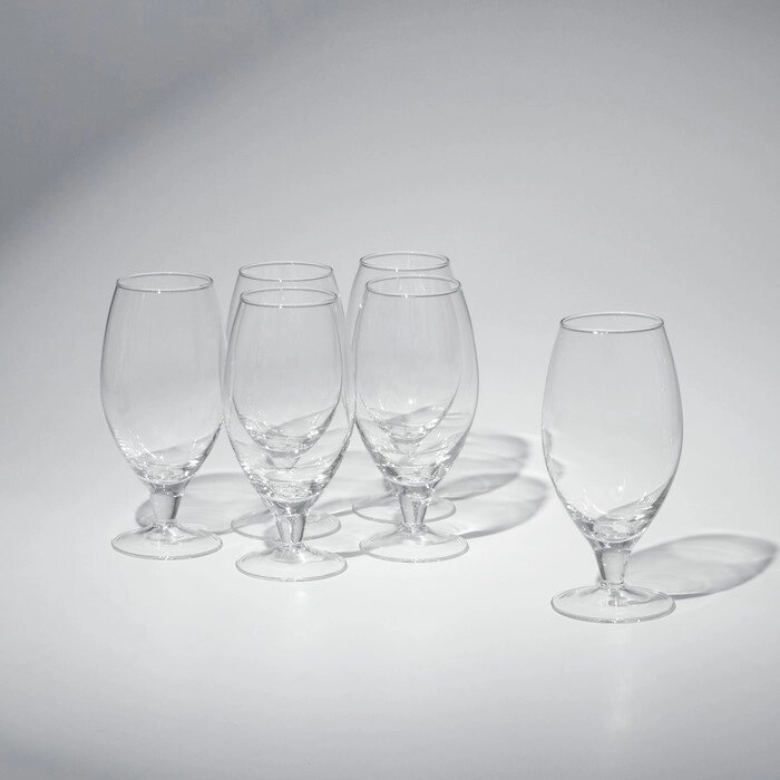 Набор бокалов для вина White wine glass set, стеклянный, 230 мл, 6 шт от компании Интернет - магазин Flap - фото 1
