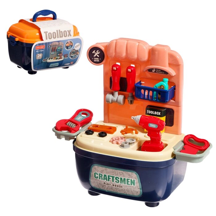 Набор детских инструментов «Ремесленник», в чемодане, 24 элемента от компании Интернет - магазин Flap - фото 1
