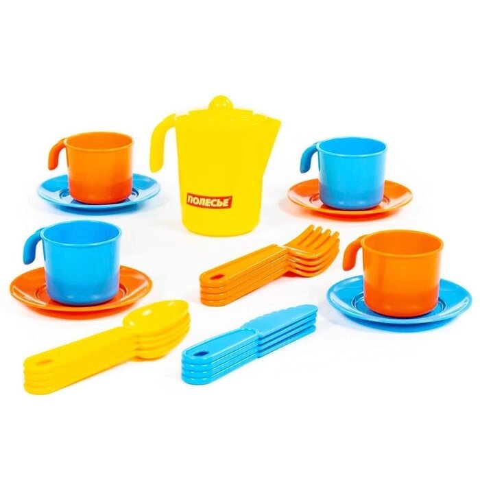 Набор детской посуды «Анюта», на 4 персоны, 21 элемент от компании Интернет - магазин Flap - фото 1