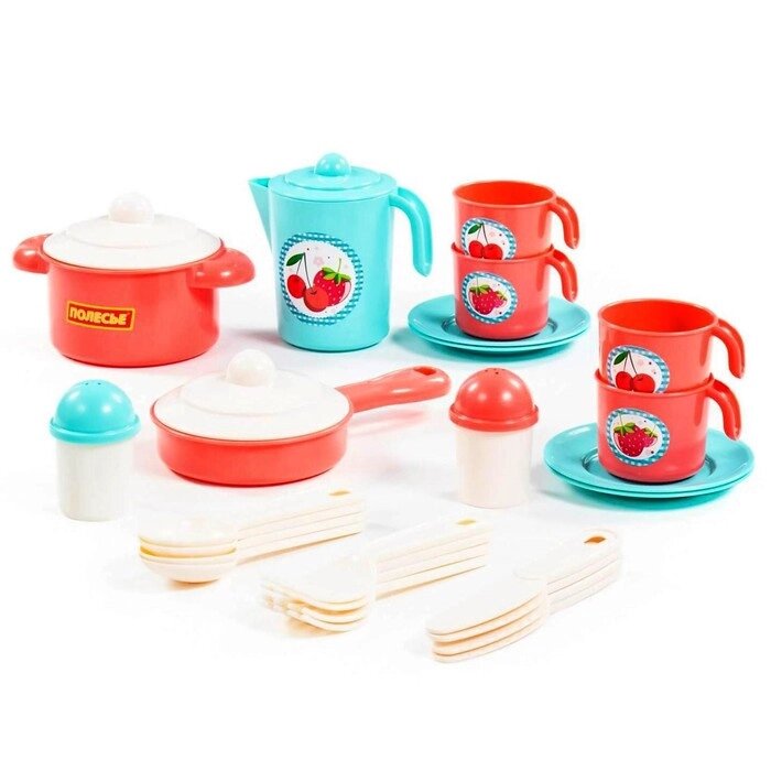 Набор детской посуды «Настенька», на 4 персоны, 28 элементов от компании Интернет - магазин Flap - фото 1