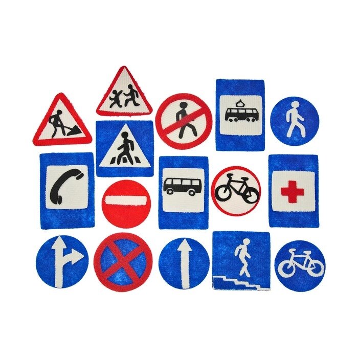 Набор дидактический «Дорожные знаки», 11 деталей от компании Интернет - магазин Flap - фото 1