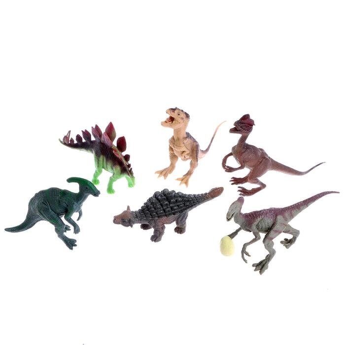 Набор динозавров «Юрский период», 6 фигурок от компании Интернет - магазин Flap - фото 1