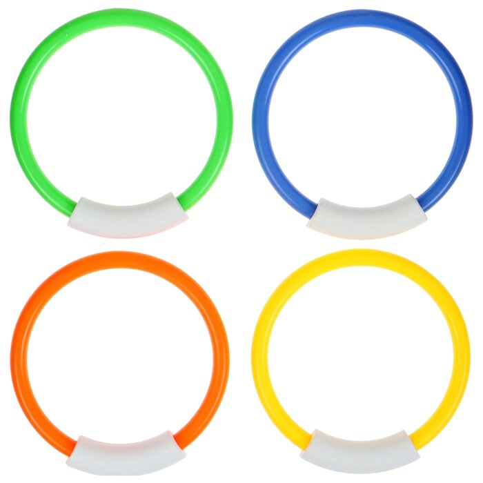Набор для ныряния «На волне» «Кольца», 4 предмета, цвет МИКС от компании Интернет - магазин Flap - фото 1