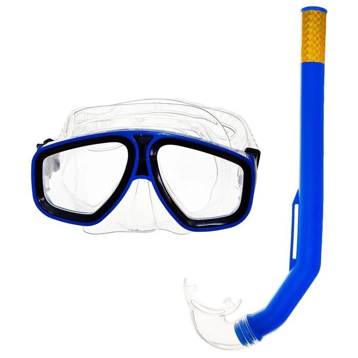 Набор для подводного плавания ONLYTOP: маска, трубка, цвета МИКС от компании Интернет - магазин Flap - фото 1