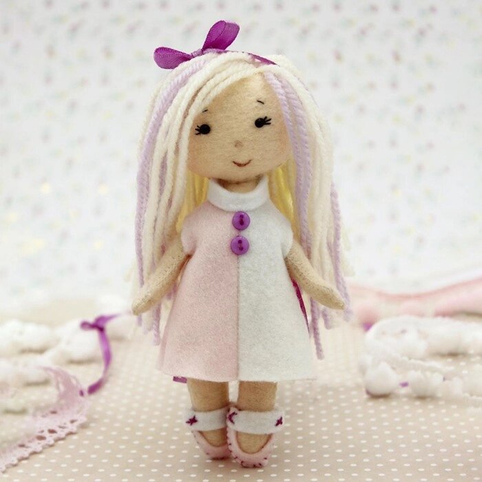 Набор для создания куклы из фетра «Малышка Мия» серия «Подружки» от компании Интернет - магазин Flap - фото 1