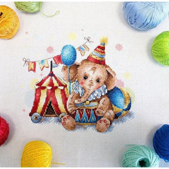 Набор для вышивания «Любимый цирк» 18  19 см от компании Интернет - магазин Flap - фото 1