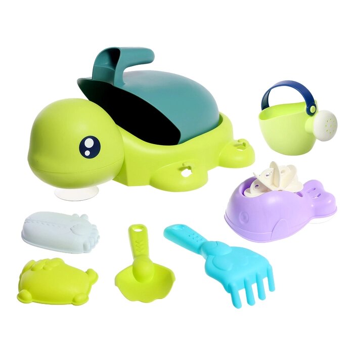Набор игрушек для ванны «Черепашка», 5 предметов от компании Интернет - магазин Flap - фото 1