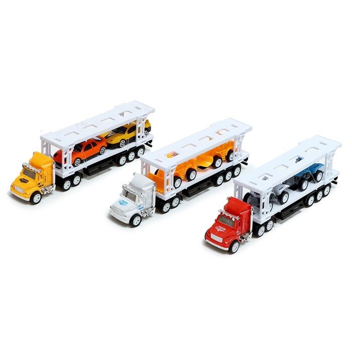 Набор инерционных грузовиков «Автовоз», в наборе 3 шт от компании Интернет - магазин Flap - фото 1