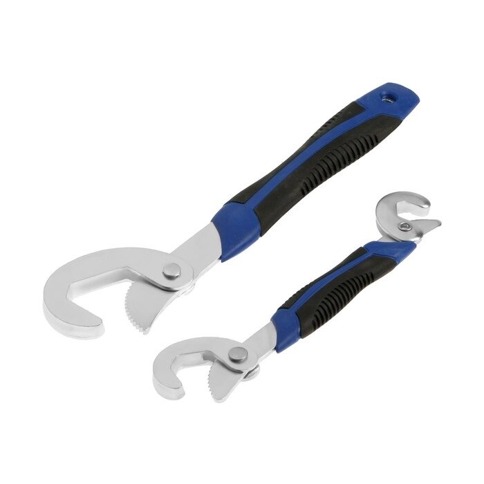 Набор ключей гаечных самозажимных ТУНДРА, 2К рукоятка, 9 - 32 мм, 2 шт. от компании Интернет - магазин Flap - фото 1