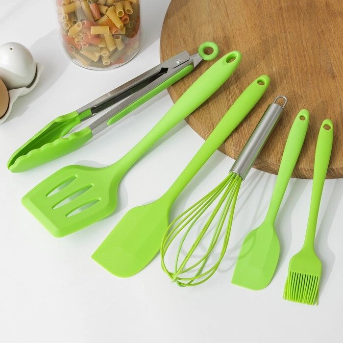 Набор кухонных принадлежностей Green, 6 предметов от компании Интернет - магазин Flap - фото 1