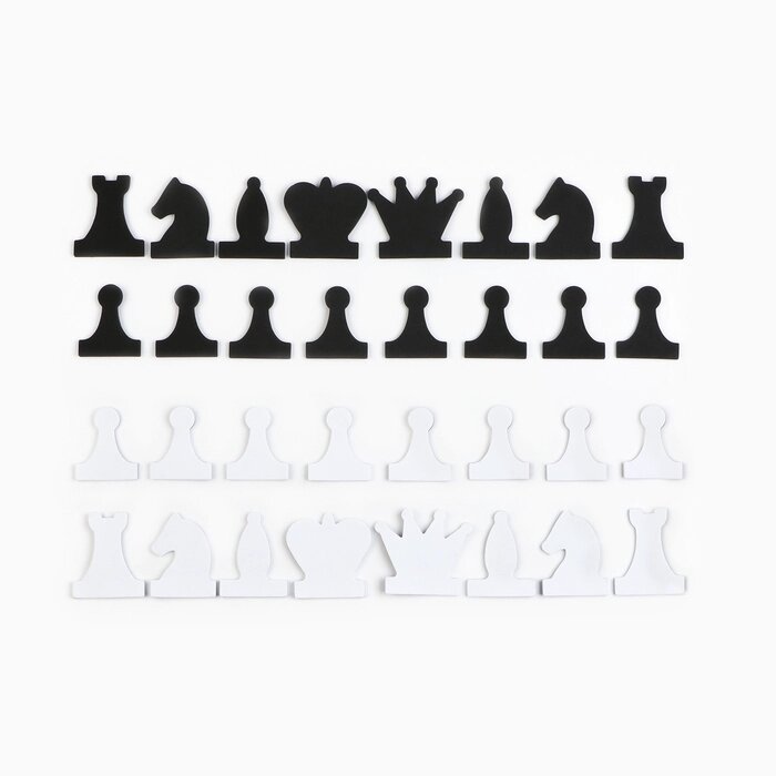 Набор магнитных фигур для демонстрационных шахмат, фигура 8 х 8 см от компании Интернет - магазин Flap - фото 1