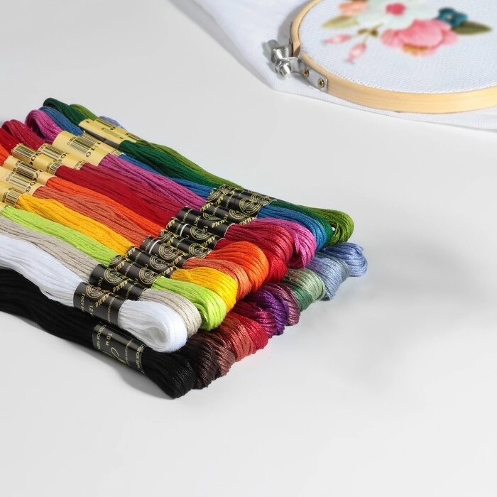 Набор ниток мулине «Ленинградское мулине», 10  1 м, 25 шт, цвет разноцветный от компании Интернет - магазин Flap - фото 1