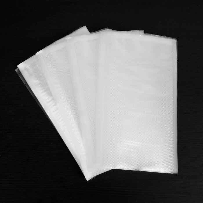 Набор пакетов для вакууматора Luazon, рифленые, 50 шт, 15 х 25 см от компании Интернет - магазин Flap - фото 1