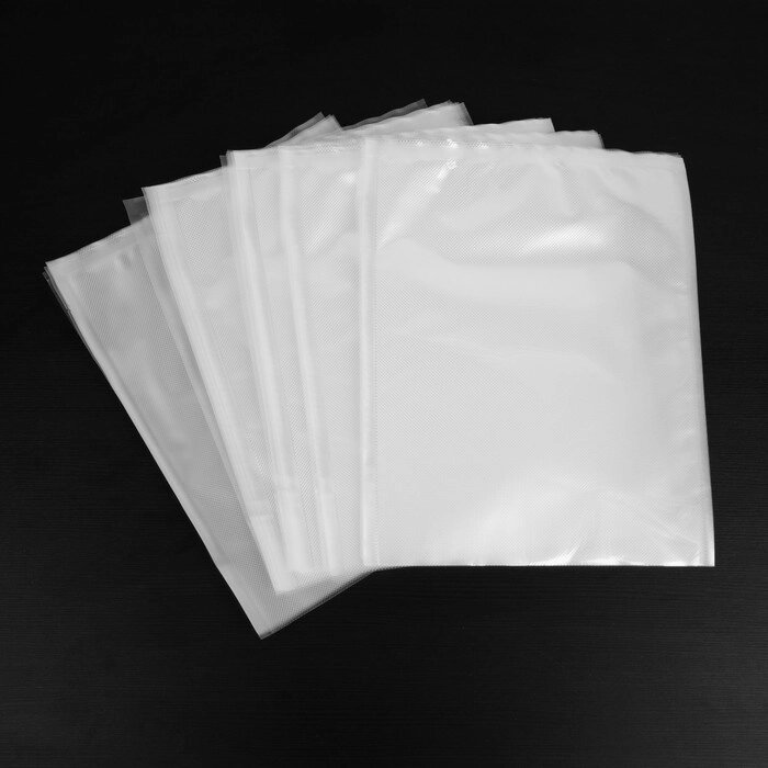 Набор пакетов для вакууматора Luazon, рифленые, 50 шт, 28 х 35 см от компании Интернет - магазин Flap - фото 1