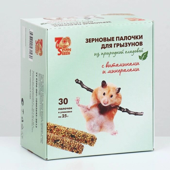 Набор палочки "SHOW BOX"  для грызунов  витаминами и минералами, коробка 30 шт, 750г от компании Интернет - магазин Flap - фото 1