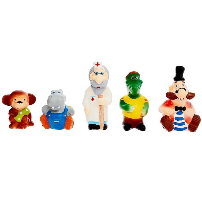 Набор резиновые игрушки «Айболит» от компании Интернет - магазин Flap - фото 1