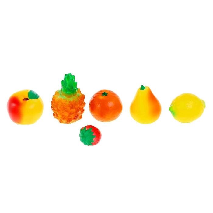 Набор резиновых игрушек «Фрукты» от компании Интернет - магазин Flap - фото 1