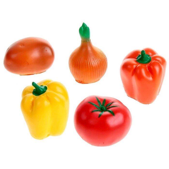 Набор резиновых игрушек «Овощи», МИКС от компании Интернет - магазин Flap - фото 1